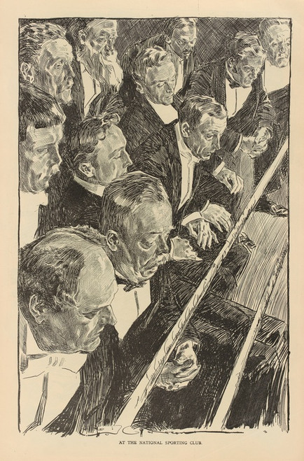 Digital Print - At the national sporting club by Charles Dana Gibson
