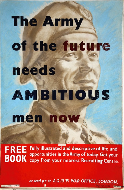 Digital Print - The Army of the Future needs ambitious men now by Thomas Cantrell Dugdale