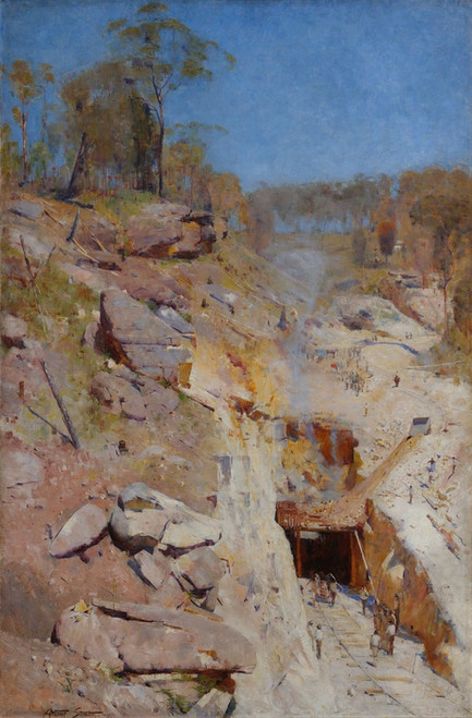 Digital Print - Fire's on by Arthur Streeton