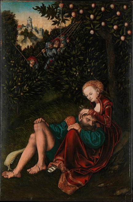 Digital Print - Samson and Delilah by Lucas Cranach the Elder