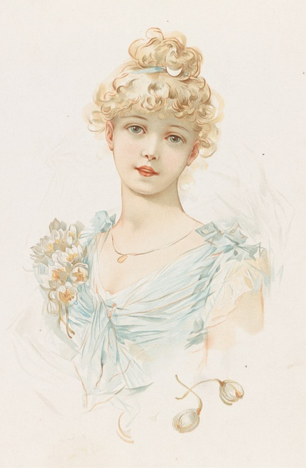 Digital Print - Portrait of a Woman II by Louis Prang
