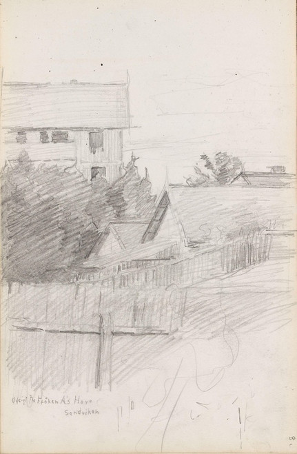 Digital Print - Fra Sandvika by Signe Scheel