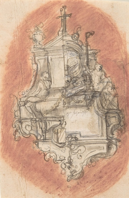 Digital Print - Design for a sepulchral monument by Pieter Verbruggen the Younger
