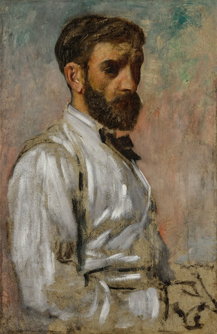 Digital Print - Portrait d'artiste (Lon Bonnat) by Edgar Degas