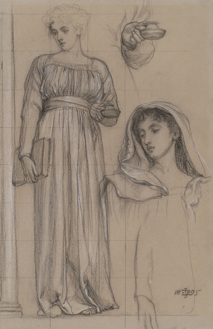 Digital Print - Study for an Allegorical Figure of Religion by Edward John Poynter