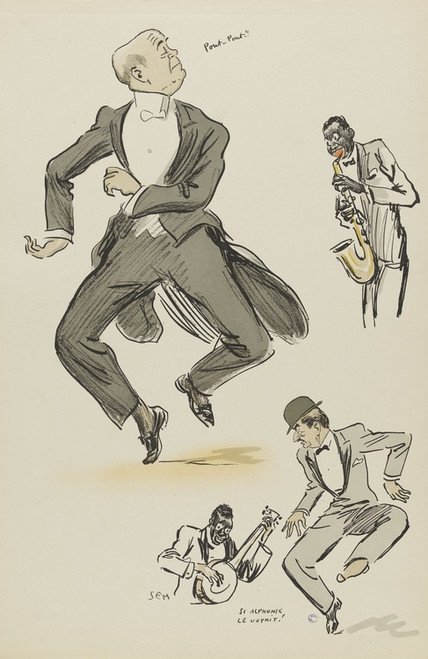 Digital Print - Si Alphonse le voyait! by Georges Goursat (Sem)