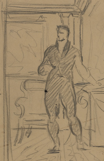 Digital Print - Figure Study of a Man in a Formal Suit. by Benjamin Robert Haydon