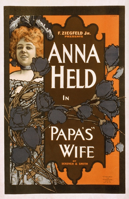 Digital Print - F. Ziegfeld, Jr. presents Anna Held in Papa's wife by Strobridge & Co. Lith.