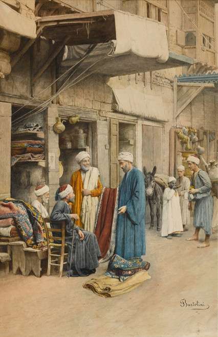 Digital Print - The Carpet Seller by Filippo Bartolini