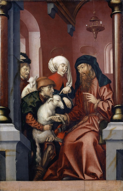 Digital Print - Joachim And Anne Choosing A Lamb For Sacrifice by Hans Fries