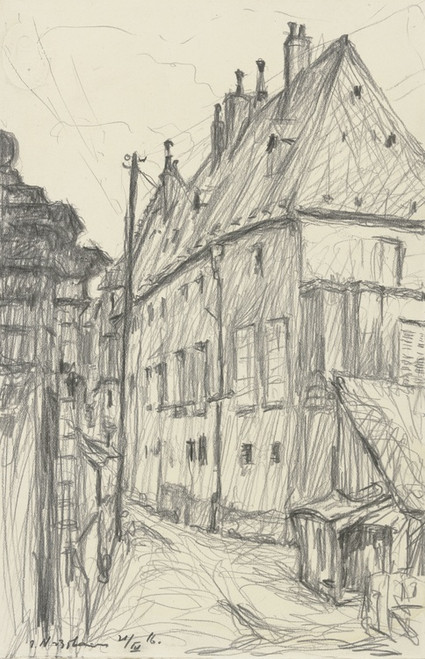Digital Print - Palace of Justice in Laon by Jakob Nussbaum