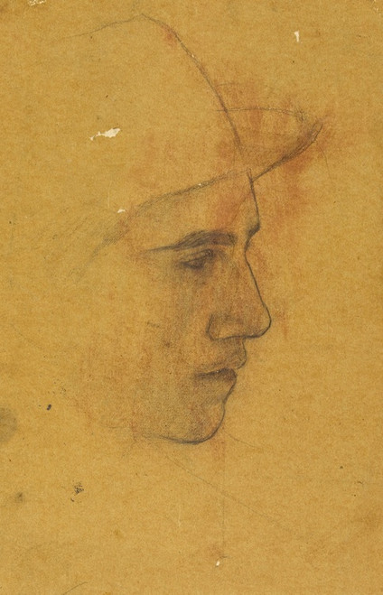 Digital Print - Profil masculin by Pascal-Adolphe-Jean Dagnan-Bouveret