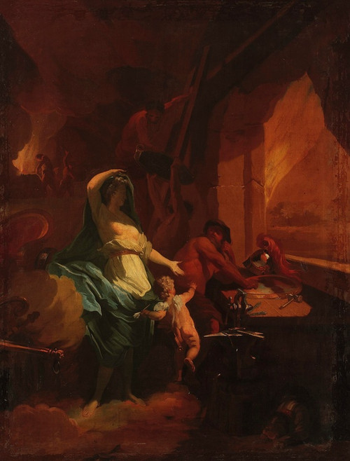 Venus in the forge of Vulcan by After Jean-Baptiste Jouvenet Art Print Download