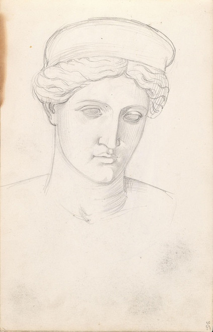Digital Print - Study of sculpture head by Adolph Tidemand