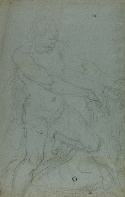 Digital Print - Samson and the Lion by Domenico Fiasella