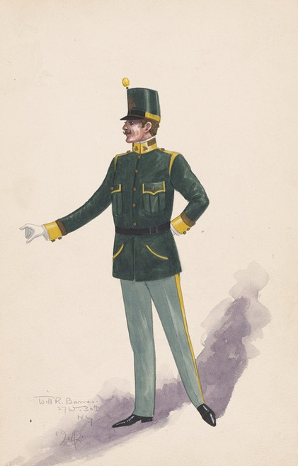 Digital Print - Officer costume by Will R. Barnes