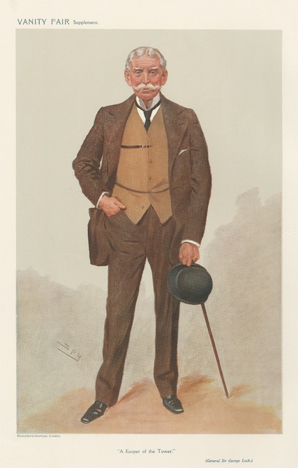 Digital Print - Military and Navy; 'A Keeper of the Tower', Lieutenant-General Sir George Luck, December 4, 1907 by Leslie Matthew Ward