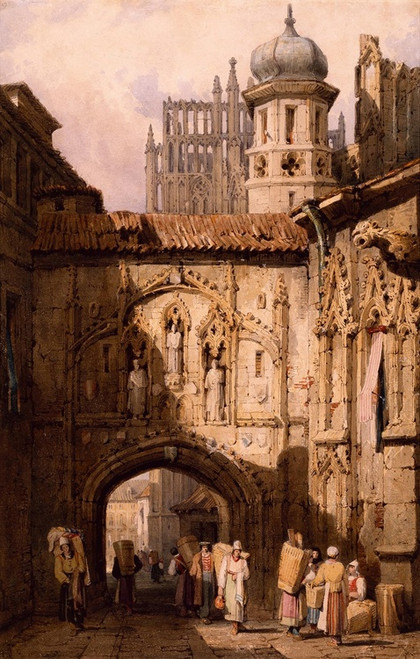 Digital Print - A View in Nuremberg. by Samuel Prout