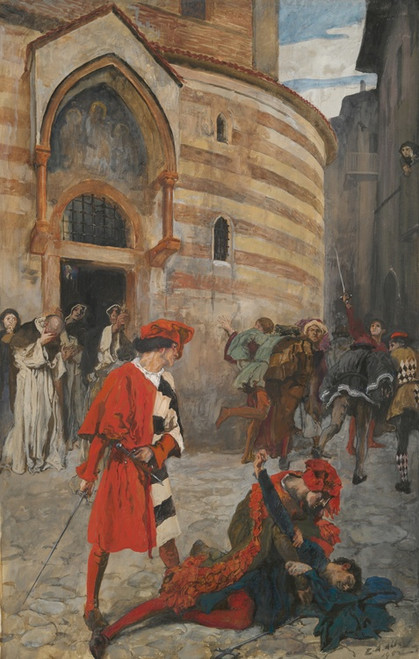 Digital Print - The Death of Mercutio - Act III, Scene I, Romeo andJuliet by Edwin Austin Abbey Digital Print - The Death of Mercutio - Act III, Scene I, Romeo andJuliet by Edwin Austin Abbey