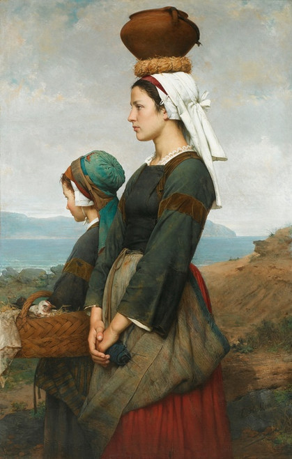 Digital Print - Le Chemin Du March, Finistre by Emile-Auguste Hublin