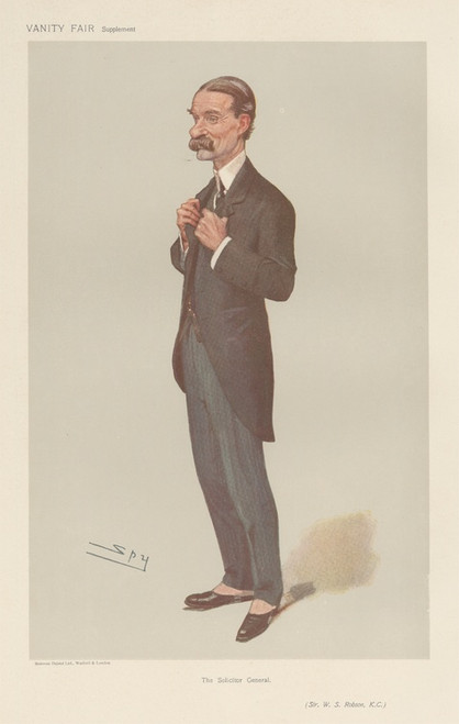 Digital Print - Legal; 'The Solicitor General', Sir W. S. Robson, January 25, 1906 by Leslie Matthew Ward