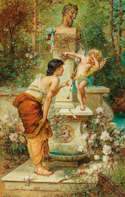 Digital Print - Bestrafter bermuth by Hans Zatzka