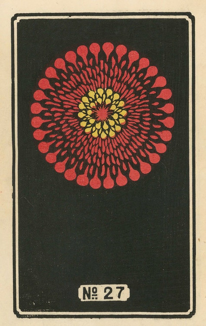 Digital Print - Night Fireworks no. 27 by Jinta Hirayama