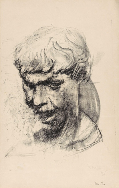 Digital Print - Selvportrett. Etter byste av Kai Nielsen by Ludvig Karsten