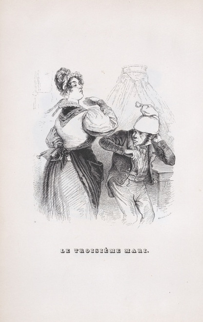 Digital Print - The Third Husband by J. J. Grandville