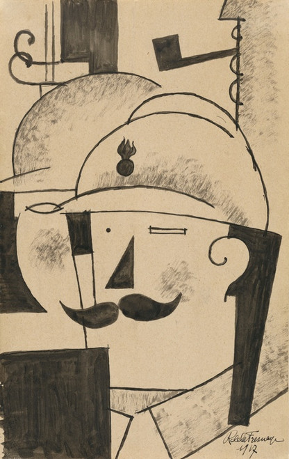 Digital Print - Deux Fantassins Casqus (Two HelmetedInfantrymen) by Roger de La Fresnaye Digital Print - Deux Fantassins Casqus (Two HelmetedInfantrymen) by Roger de La Fresnaye