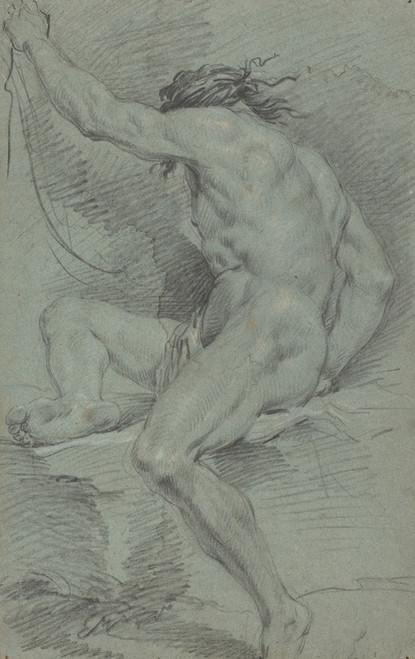 Digital Print - Nude Figure (academic study) by Italian 17th Century