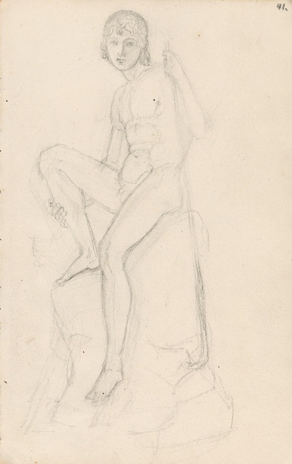 Digital Print - Hyrde, etter Bertel Thorvaldsen by Adolph Tidemand