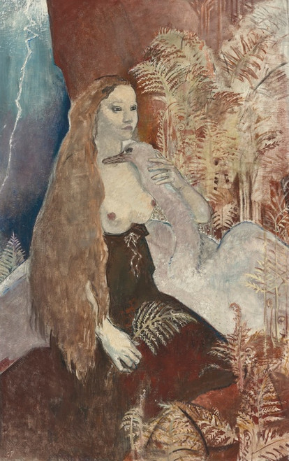 Digital Print - Leda and the Swan by Glyn Warren Philpot