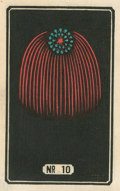Digital Print - Night Fireworks no. 10 by Jinta Hirayama