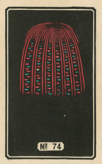 Digital Print - Night Fireworks no. 74 by Jinta Hirayama