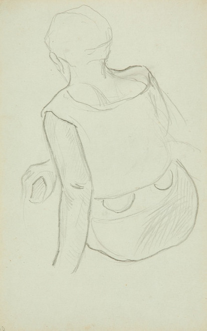 Digital Print - Femme tahitienne de dos by Paul Gauguin