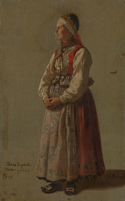 Digital Print - Thora Ingebretsdatter Gulsvig by Adolph Tidemand