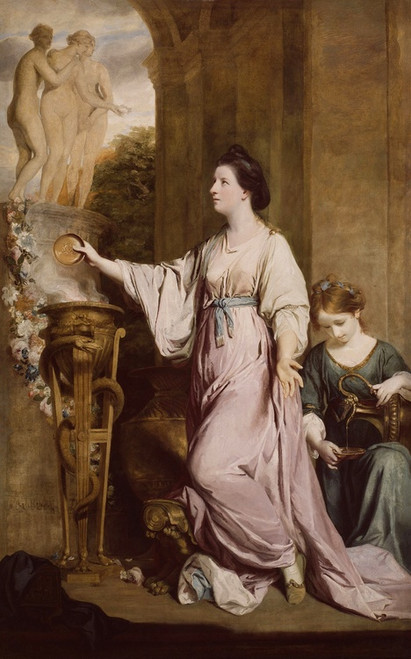 Digital Print - Lady Sarah Bunbury Sacrificing to the Graces by Sir Joshua Reynolds