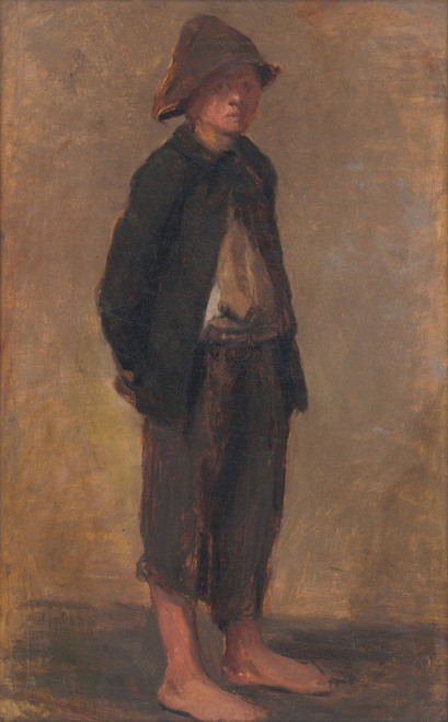 Digital Print - Study of a Standing Boy by Elemr Halsz-Hradil