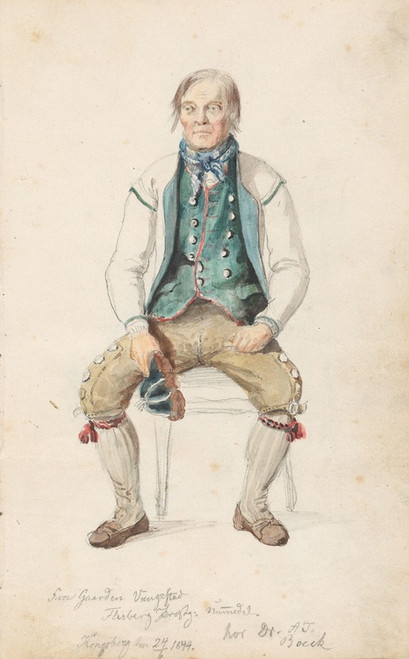 Digital Print - Niri Knutson Vangestad, Flesberg by Adolph Tidemand