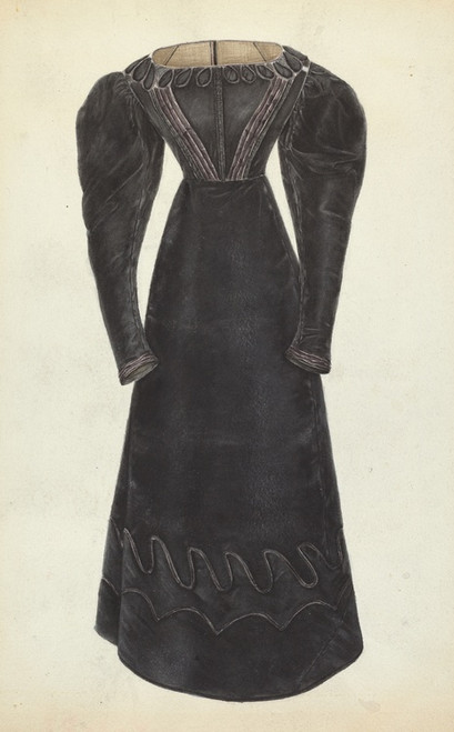 Digital Print - Woman's Dress by Bessie Forman