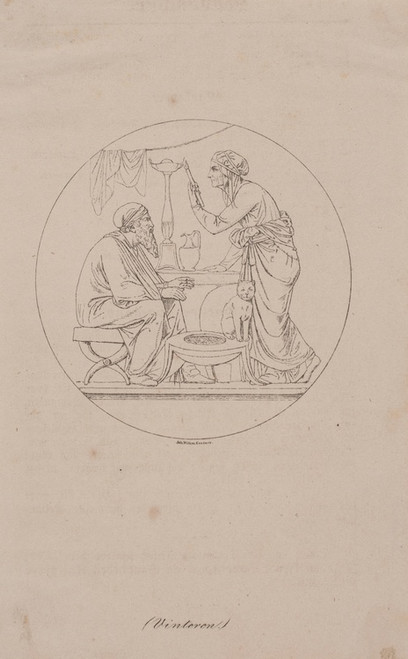 Digital Print - De fire rstider Vinter by Johan Vilhelm Gertner