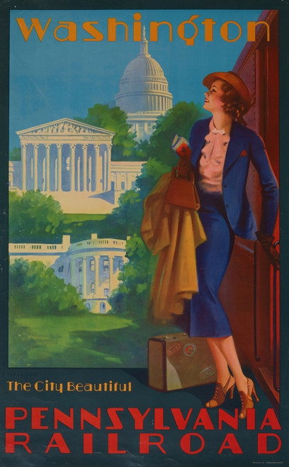 Digital Print - Washington, Pennsylvania Railroad by Edward Mason Eggleston