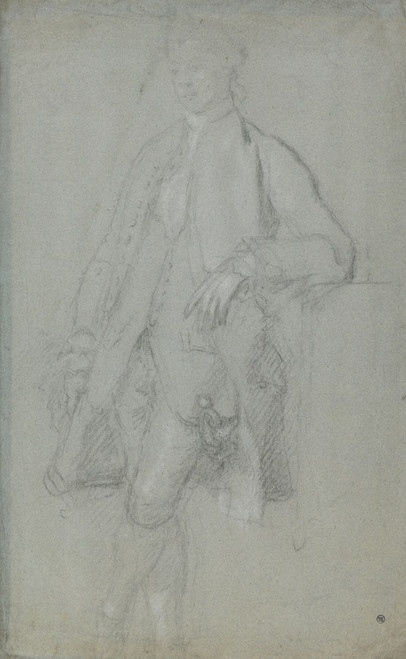 Digital Print - Man Standing, Leaning on Left Elbow, Full-Length by Allan Ramsay