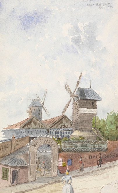 Digital Print - Moulin De La Galette, Paris by Whitney Warren Jr.