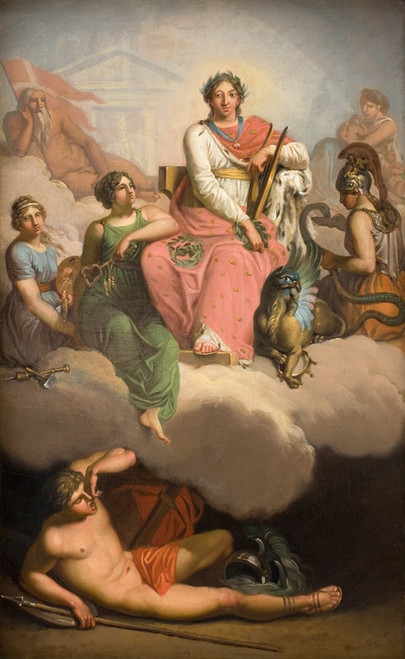 Digital Print - Frederik V as Patron of Science and the Arts by Nicolai Abildgaard