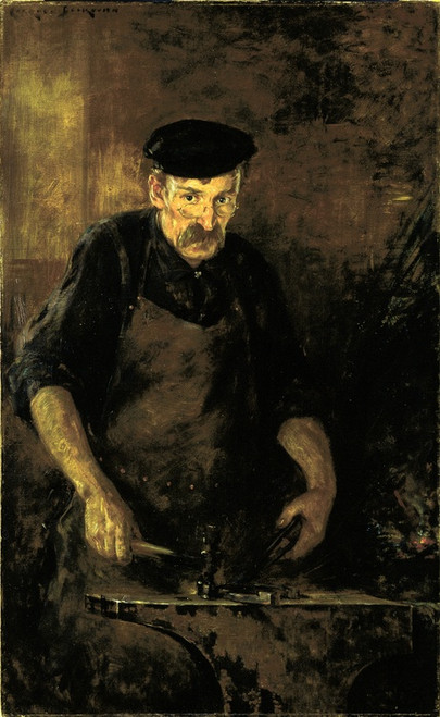Digital Print - The Blacksmith by James Carroll Beckwith