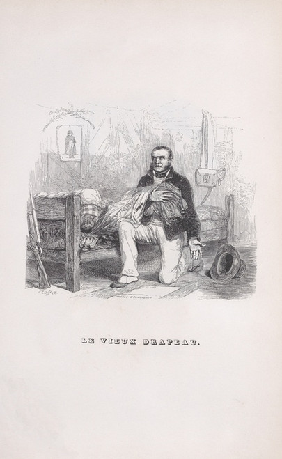 Digital Print - The Old Flag by J. J. Grandville