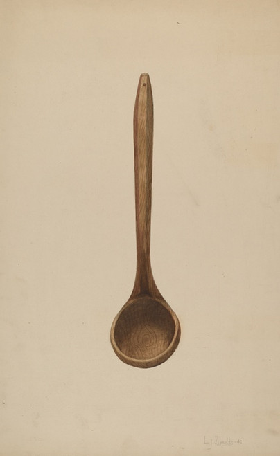 Digital Print - Wooden Ladle by E.J. Reynolds