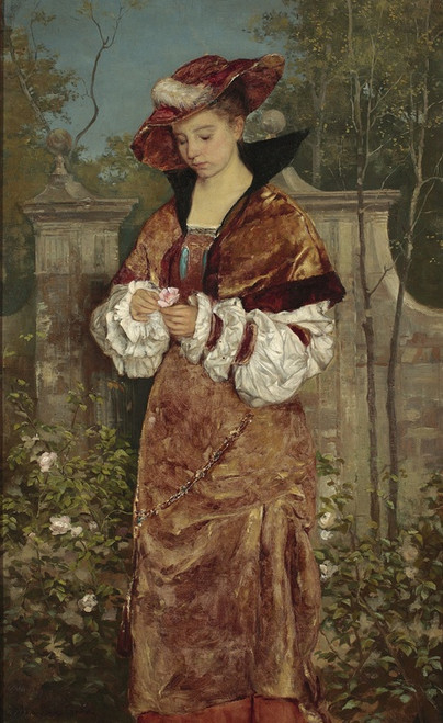 Digital Print - Portrait of a lady in the garden by Stefan Bakaowicz